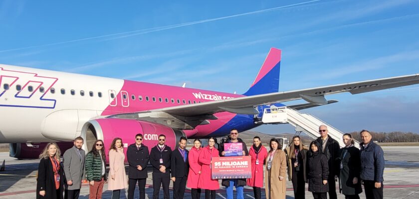 Aeroportul Internațional Avram Iancu Cluj celebrează 20 milioane de pasageri transportaţi de compania aeriană Wizz Air de la primele sale zboruri în anul 2007